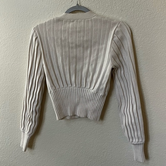 WILFRED x ARITZIA | Plunge Front Cardigan Merino Wool V-Neck Cardigan | Size S - Picture 6 of 10